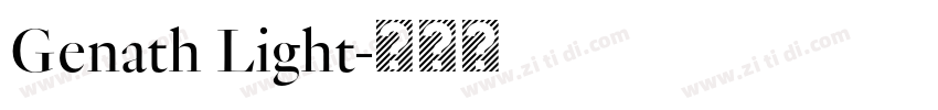 Genath Light字体转换
